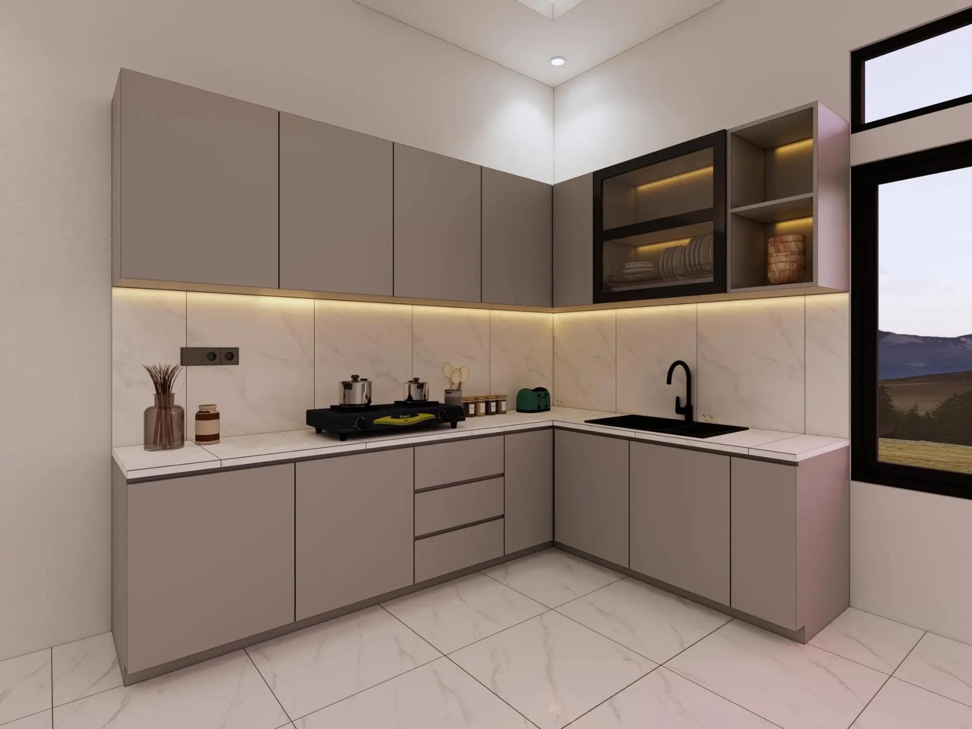 Kitchen Set Minimalis Modern, Pontianak Barat